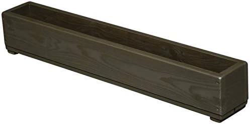 Bem-vindo Wood LP90-UB Line Planter, Amber Brown, 35,4 x 5,9 x 4,9 polegadas, madeira