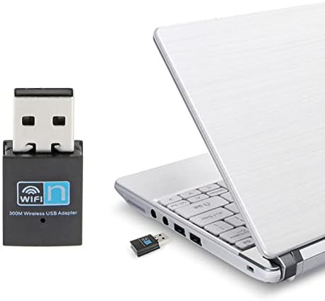 Adaptador Wi -Fi USB de 300 Mbps, Adaptador de rede de rede sem fio LAN Stick Stick DONGLE USB 2.0 PAR