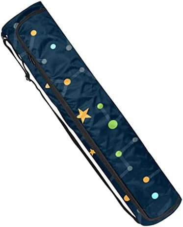 Espaço externo Night Constellation Planet Yoga Mat Carrier Bolsa com Saco de Bacha de Mat Bag de Mat Bag de Mat de ombro