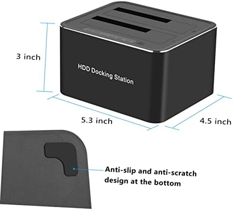 Solustre Computador Disco rígido HDD Base Computador Dock HDD Estação de docking Base Box Base Base Disce Copper Base