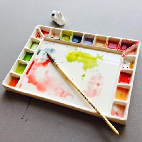 Paleta de aquarela de porcelana de aves