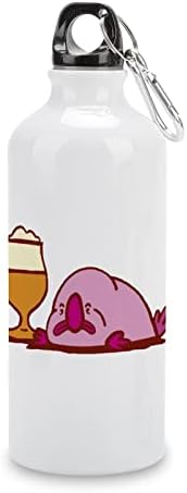 A cerveja Blobfish ostenta garrafas de água de vácuo de alumínio isolado reutilizável com tampas de caneca para acampamento