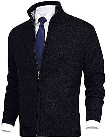 Jaqueta para o suéter de inverno masculino para masculino de inverno de inverno cardigã solto quente camisola de camisola de colarinho de colarinho de colarinho