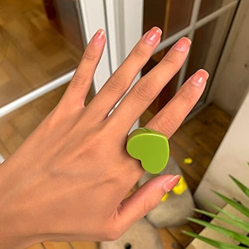 Oyalma bohemia resina colorida anéis de dedos mulheres/homens arco-íris rings empilháveis ​​girls moda moda knuckle ring jóias-66215