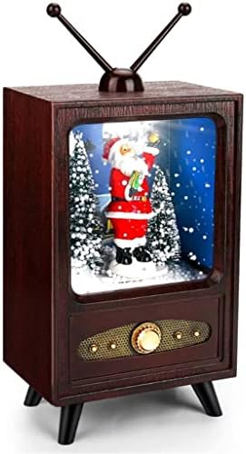 Gkmjki Mini TV MusicBox Christmas Music Box Collectible Display Popularity