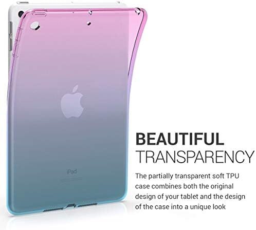 Caixa de silicone Kwmobile TPU compatível com Apple iPad Mini 5 - CASE Tampa de proteção flexível e flexível - Bicolor rosa