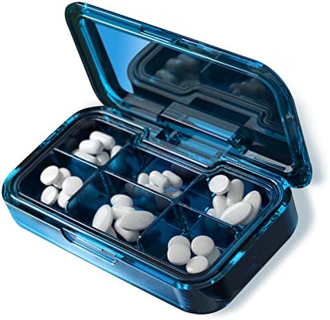 Organizador da pílula - caixa de recipiente da pílula pequena caixa de viagem à prova de umidade Vitamina Medicine