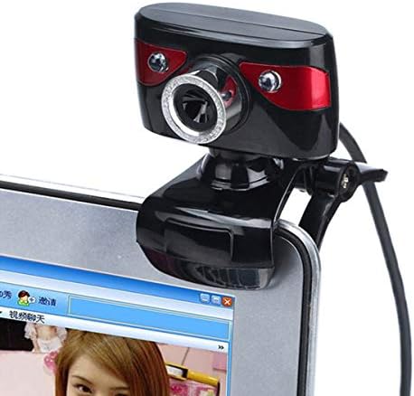 Dealpeak 480p USB 2.0 Webcam de clip-on construído em câmera da web sem driver de microfone para laptop PC Computador