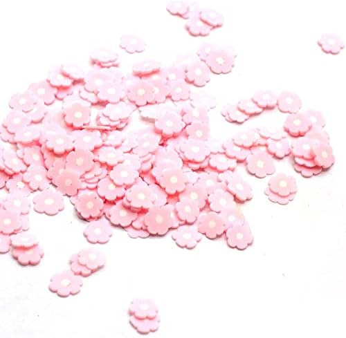10g/pacote em fatias de arte de prego de prego polímero argila rosa azul roxo roxo flor Diy Craft Charm Decoração de unhas -