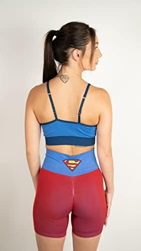 DC Comics Workout Sports Bras Women Mulheres Removíveis Pads Ajuste Ajuste Suporte Ginásico Yoga Bra Harley Quinn Superman