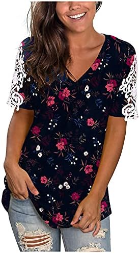 Tops femininos Summer V Neck Camise