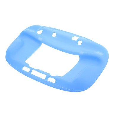 Happy azul silicone de pele macia capa de gel para nintendo wii u gamepad