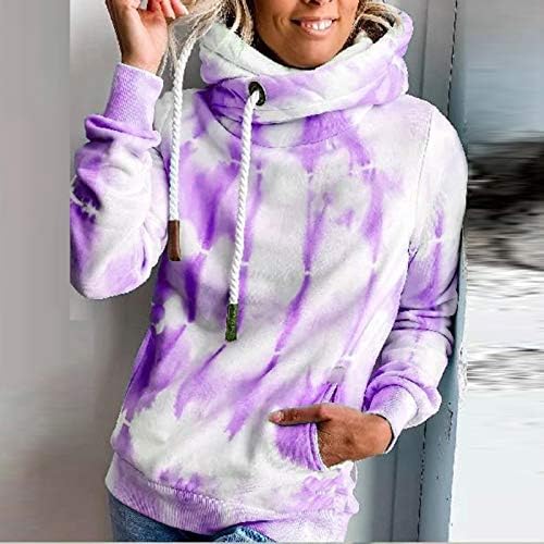 Pullover de manga longa para mulheres de inverno plus size skatista de skatista de jacaré com capuz de cordão solto cor tinta grossa