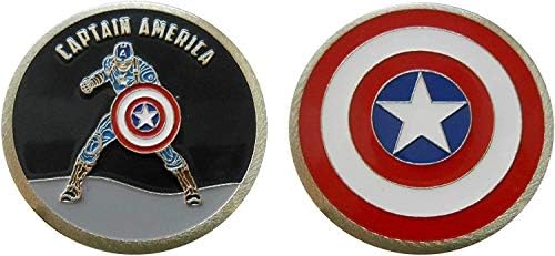 Capitão America - Character Collectible Challenge Moeda/Logo Poker/Lucky Chip