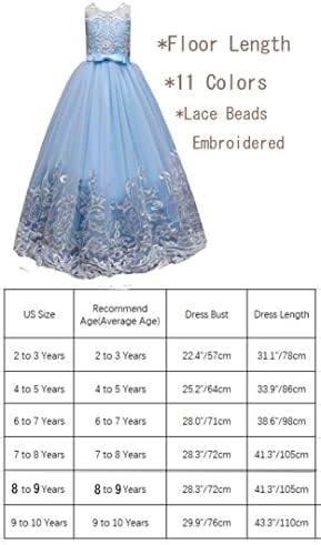 Little/Big Girls Lace Flower Girl Wedding Wedding Bridesmaid Birthday Party Holiday Prom Fancy Dress Dress