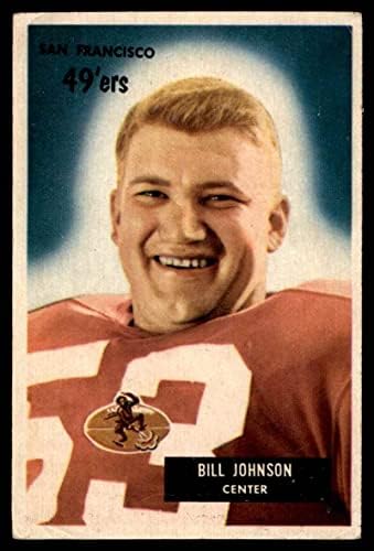 1955 Bowman 46 Billy Johnson São Francisco 49ers VG 49ers Widener