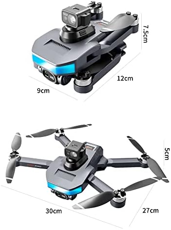 Drone sem escova Afeboo para crianças e adultos com câmera ajustável em HD, Quadcopter RC dobrável para iniciantes, sensor de