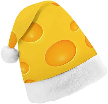 Delicious Cheese Hole Hat Christmas Hat Soft Pray Cap Beanie Funny para Festa Festiva do Ano Novo de Natal