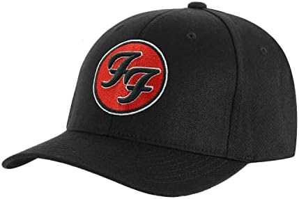 Foo Fighters Men FF Logot Baseball Cap preto ajustável