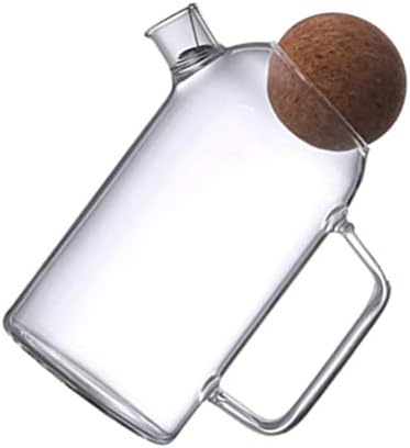 Doitool aço inoxidável garrafa de cortiça Vidro de vidro de vidro jarra de vidro com tampa de chaleira de chaleira