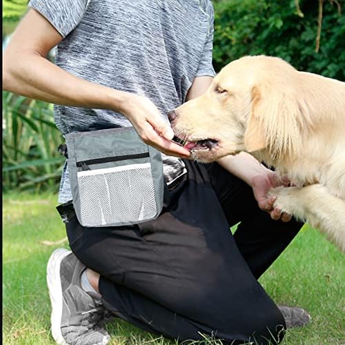 Bolsa de treinamento de cães Chris.W para guloseimas com traços de grife Clickers com teatro de pet com pulseira flexível Treinamento de cães With frequências ajustáveis ​​pitch apitos ultrassônicos com cordão preto