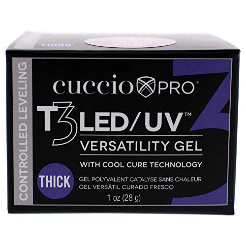 CUCcio Pro T3 Cura Cool Cura Versatilidade Gel - Nivelamento controlado - LED e UV - Incrivelmente flexível - Adesão