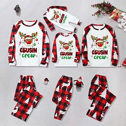 Pijama xadrez da família, PJs de Natal com pijamas de Natal para a família e casais de pijama de feliz Natal para FA
