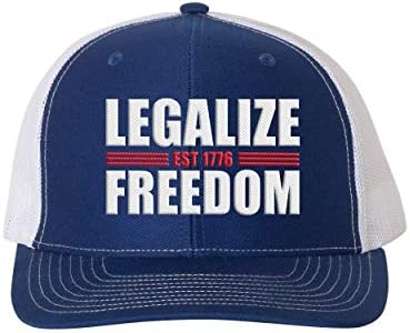 Heritage Orgulho legaliza a liberdade desde 1776 Mesh bordados de Mesh Backer Trucker Hat