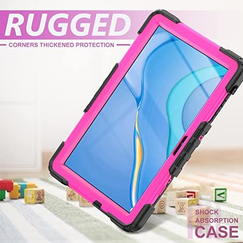 Tampa da caixa do tablet Compatível com Huawei Matepad T10 9.7inch/T10S 10.1 polegadas 2021 Caixa de TPU à prova de choque pesada,