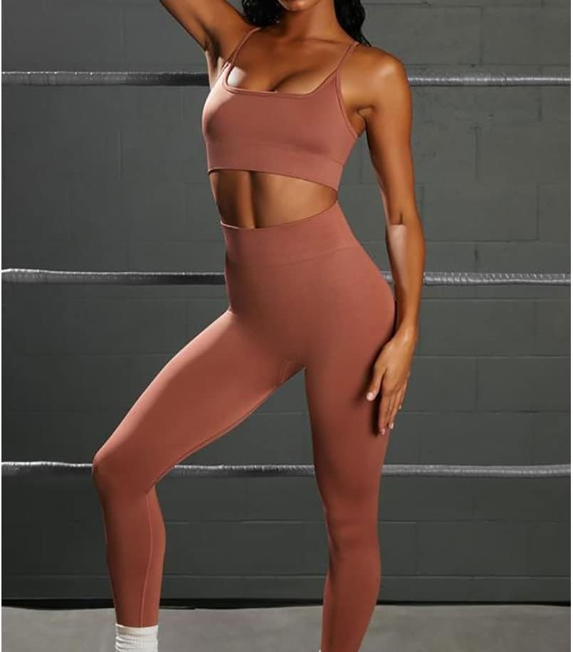 Mmllzel Women Sport Set Gym Clothing Roupas de ginástica Yoga Sportswear Sportswear Fitness Crop Top Hight Wight Leggings Suits