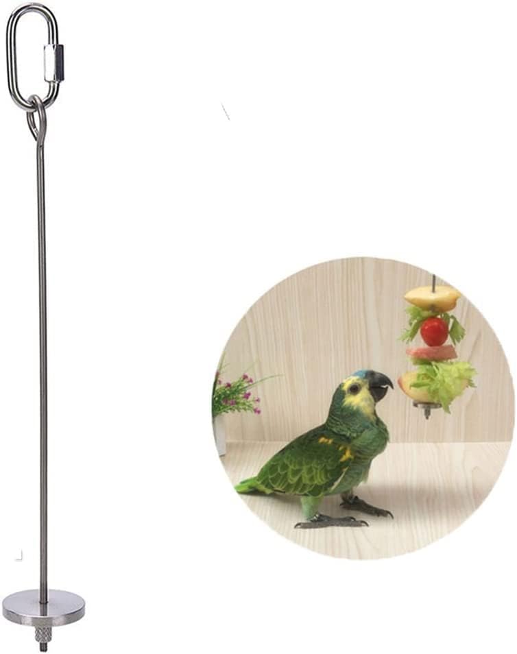 Pássaro Parrot Tratar o suporte de vegetais de frutas Skewer Forrageando Ferramenta de alimentador de sementes de brinquedo para