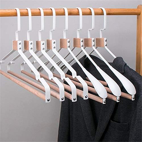 GSDNV 10PCS Anti-deslizamento de madeira de madeira alargada Rack de roupas de roupas para garoto para crianças guarda-roupa