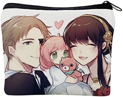 FOEFAIK ANIME LOID CARTO CASA, Bolsa de caixa de organizador de tela com estojo de capacidade de maquiagem com zíper