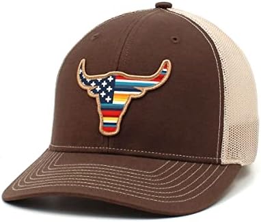 AIAT Longhorn Grey Baseball Cap - Chapéu de caminhoneiro masculino ocidental