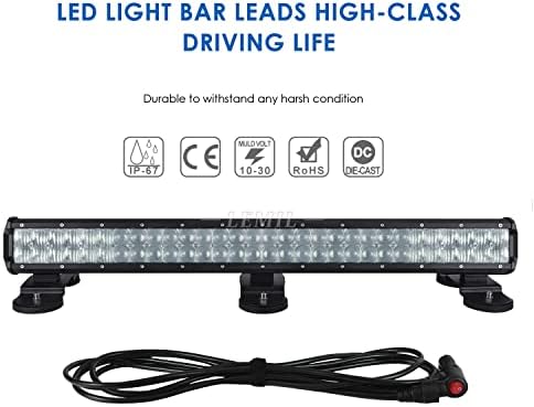 Lemil 28 '' 180W 5D LED LED LED LED LIGHT LUZ LIGHT FOOD Spot Combo LED LUDER BAR NOVEMENTE CURPO LUZ DOME