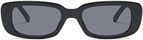 Óculos de sol do retângulo vintage de Aisswzber para homens Menas Moda Moda Estrutura Quadrada Estrutura Eyewear UV400 Proteção