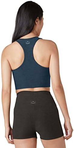 Além do ioga Spacedye Spirited Cropped Tank for Women - Bra de prateleira e almofadas removíveis, tampa de suporte