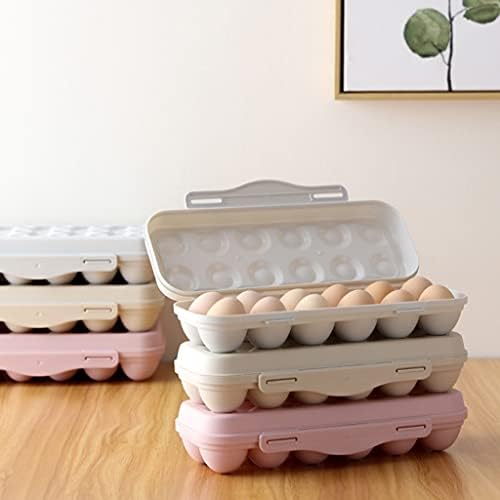 12/18 Grid Caixa de ovo de alimentos Recipiente de ovo Refrigerador Organizador Caixa de armazenamento Ferramentas