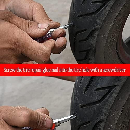 10pcs Reparação de pneus pregos de pneus de pneu Reparação de pneus unhas de pneu de vácuo UNIDADE DE REPARO REUPECIMENTO DE REPARO