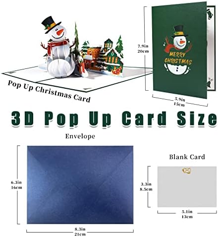 Magic Ants Christmas Pop -Up Card - Cartão 3D, cartões de aniversário, cartão de Natal pop -up, cartão de Natal infantil, cartão de Natal em 3D, cartões de férias de ano novo, cartões de inverno, cartões de natal