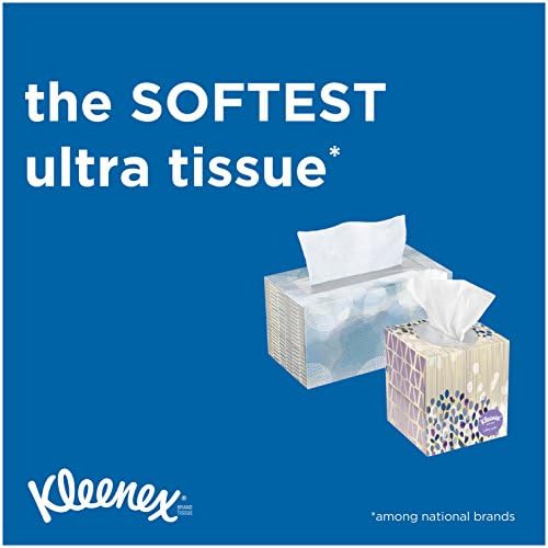 Kleenex Ultra Soft Facial Facial, 4 caixas de cubos, 45 tecidos por caixa
