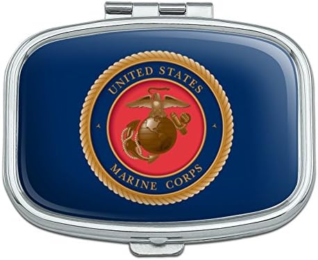 Emblema do Corpo de Fuzileiros Navais USMC Licenciado Oficialmente Licenciado Caixa de Pílis da Píuda de Trigina Caixa de Presente