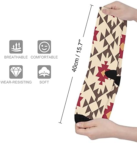 WeedKeyCat Tribal Sudwestern Crews Socks Novidade Funny Print Graphic Casual Modery espessura para o outono da primavera e inverno