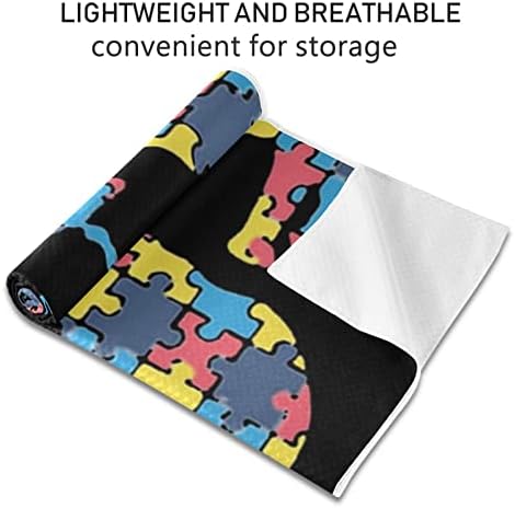 Aunstern Yoga Blanket Autismo-consciência-elefante-gift Yoga Towel Yoga Mat Toalha