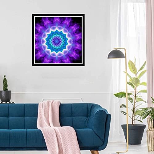 Skryuie Diy 5D Diamond Pintura por kits de números Mandala, Diamond Art Flor Bordal Bordado Cruzada Art Craft Wall Sticker Decoração