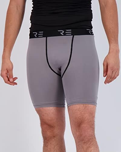 5 pacote: shorts de compressão masculinos - calcinha ativa rápida de desempenho seco