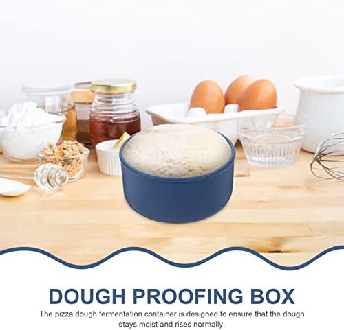 Caixa de compra de massa CABILOCK Caixa de silicone Bowl Bowl Housegh Dough Contêiner Pizza Prove a caixa de massa reutilizável Acessório de massa de massa 700ml azul