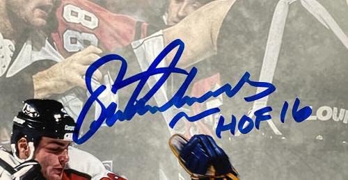 Eric Lindros assinou Filadélfia Flyers 8x10 foto Hof 16 JSA ITP - fotos autografadas da NHL