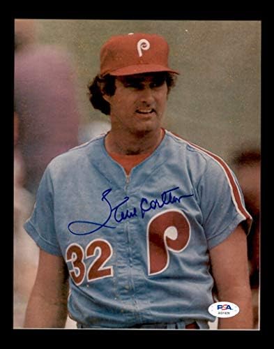 Steve Carlton PSA DNA CoA assinado 8x10 Phillies fotografia