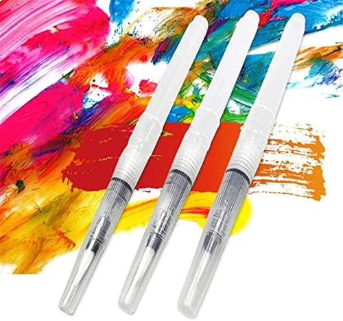 Canetas de pincel de cor de água, embalagem de 3 canetas de pintura em aquarela para pintura em aquarela prática